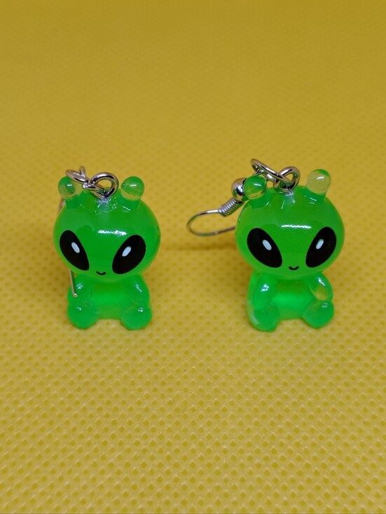 Jewelry - 2/$15 Alien Dangle Earrings